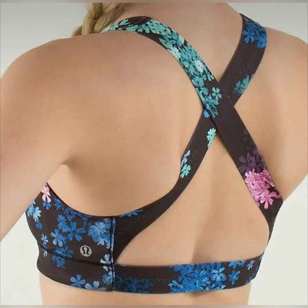Lululemon Athletica Floral Sports Bra | Size 6 - Picture 2 of 8
